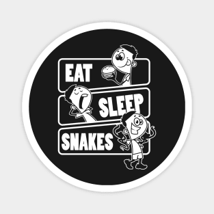 Eat Sleep Snakes - Snake Animal Nature Lovers Gift graphic Magnet